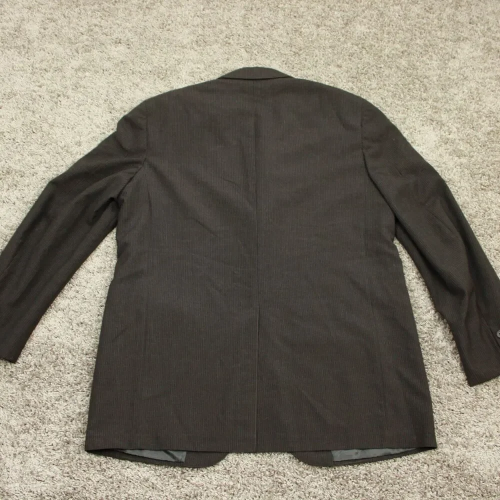 Brooks Brothers Wool Pinstripe Blazer Mens 40R Gray